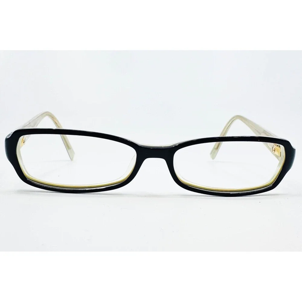 Kate Spade Eyeglasses Womens Black Gold Layla 01V2 Rectangular 135mm